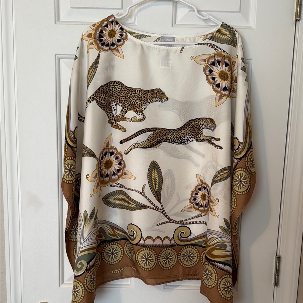 Chico's Leopard Print Flowing Top